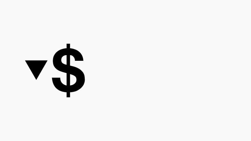 Dollar sign icon
