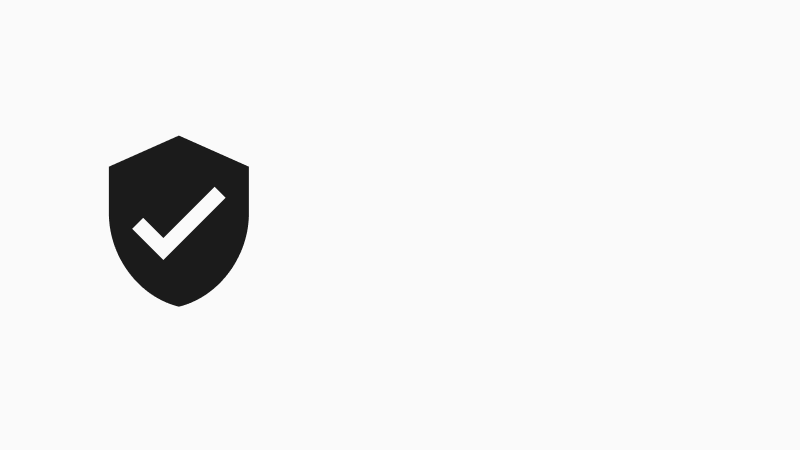 Shield with a tick icon
