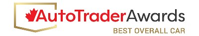 The 2026 AutoTrader Award logo for Best Overall Car is shown.