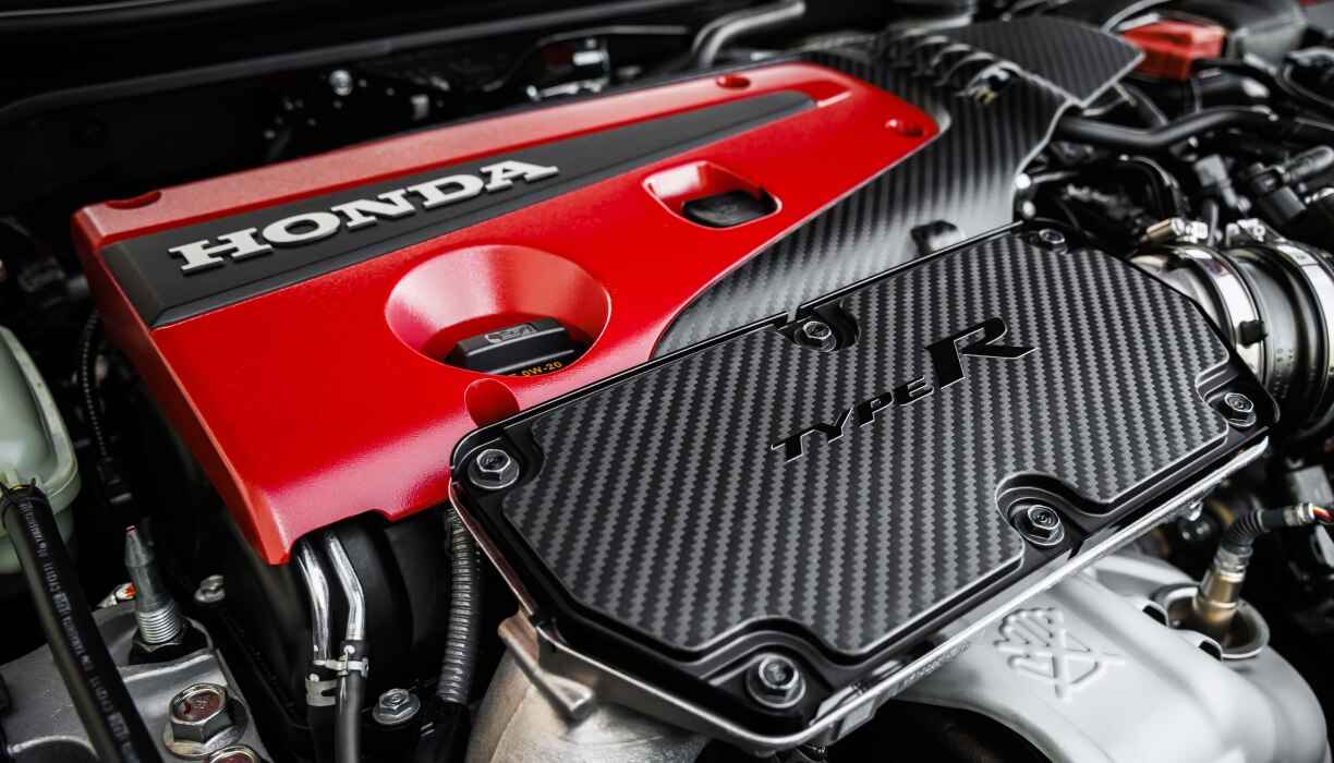 Extreme closeup of a Type R engine.