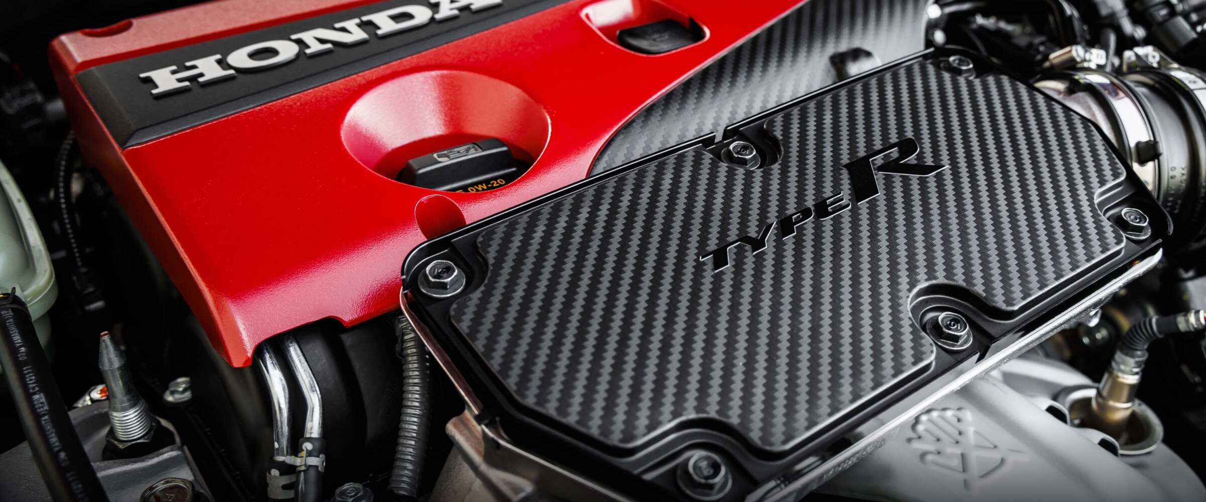 Extreme closeup of a Type R engine.